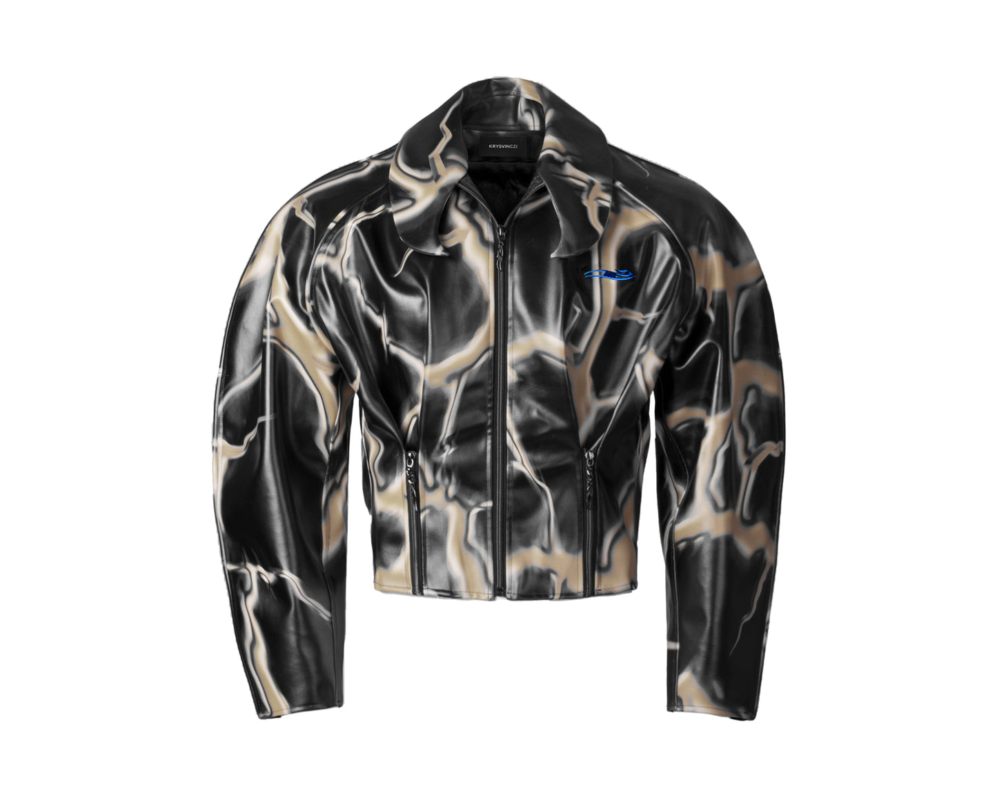 VEINS LEATHER JACKET