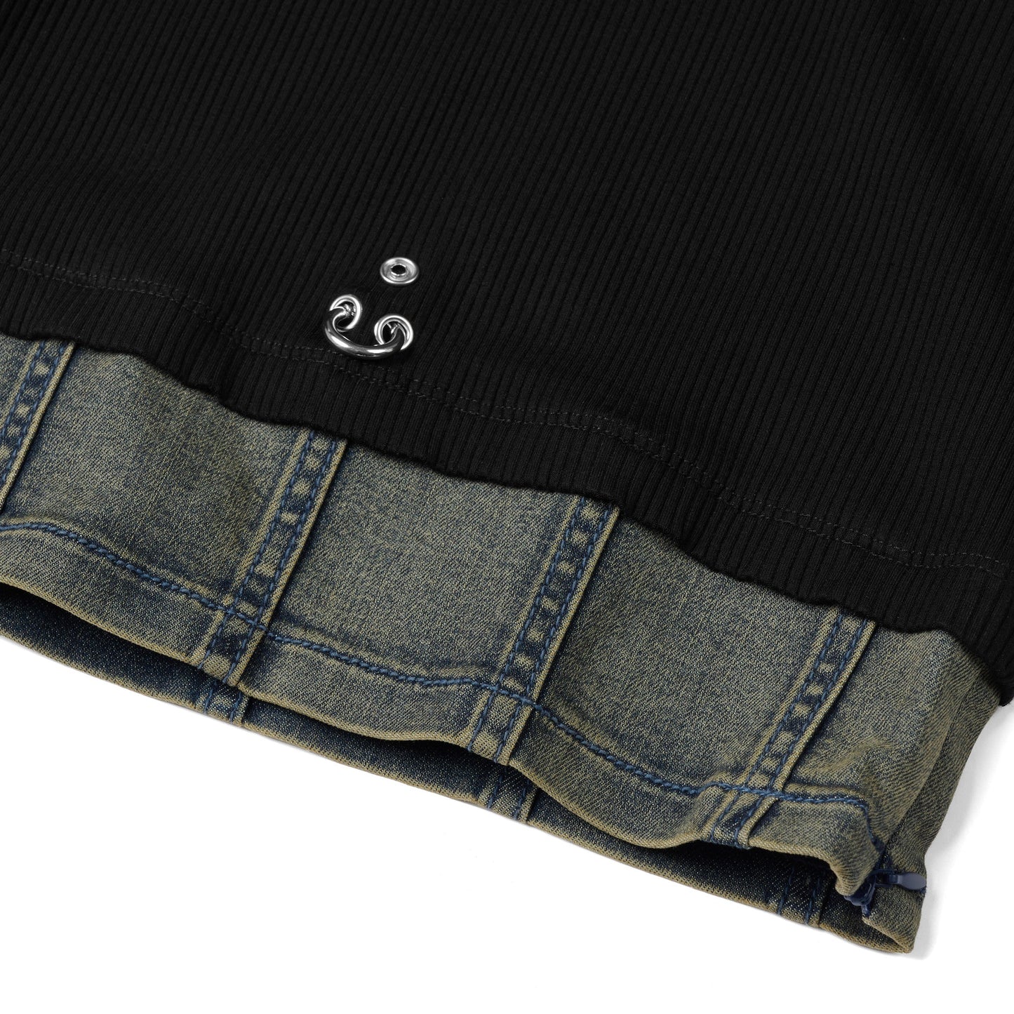 DENIM KNIT SWEATER