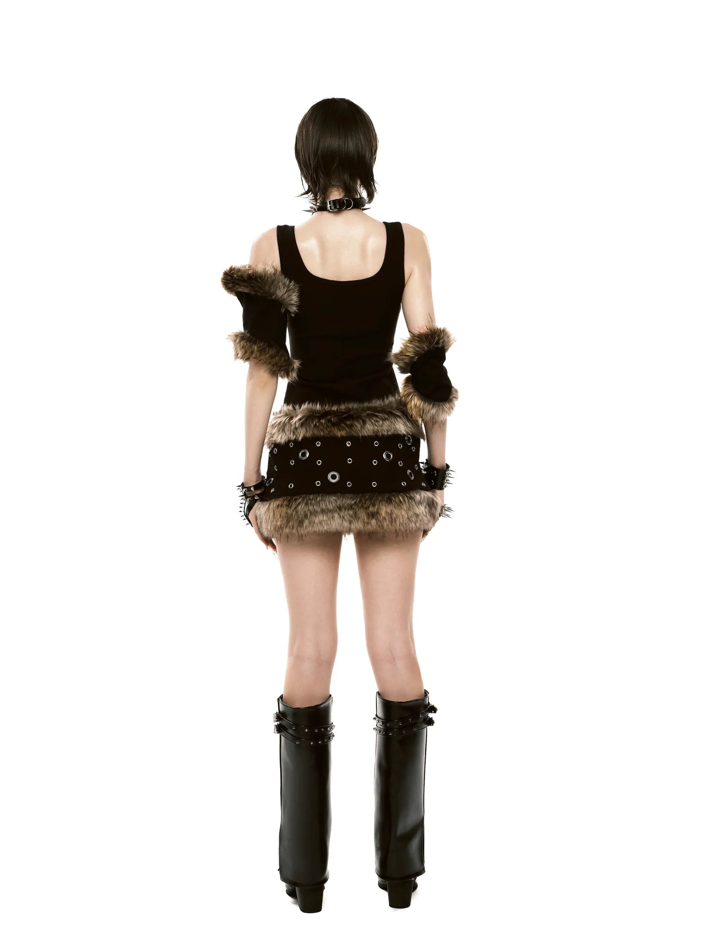REGINA FAUX MINI DRESS
