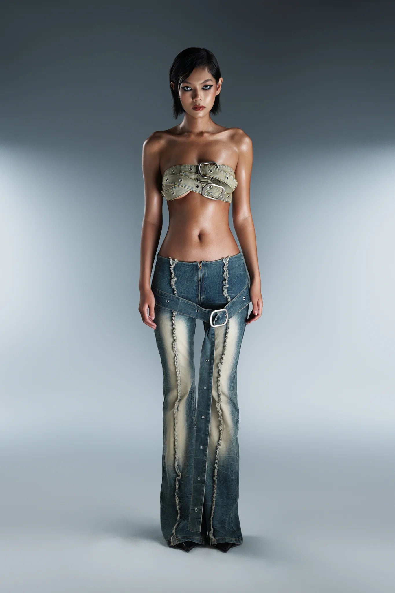 FLARED JEANS BLUE