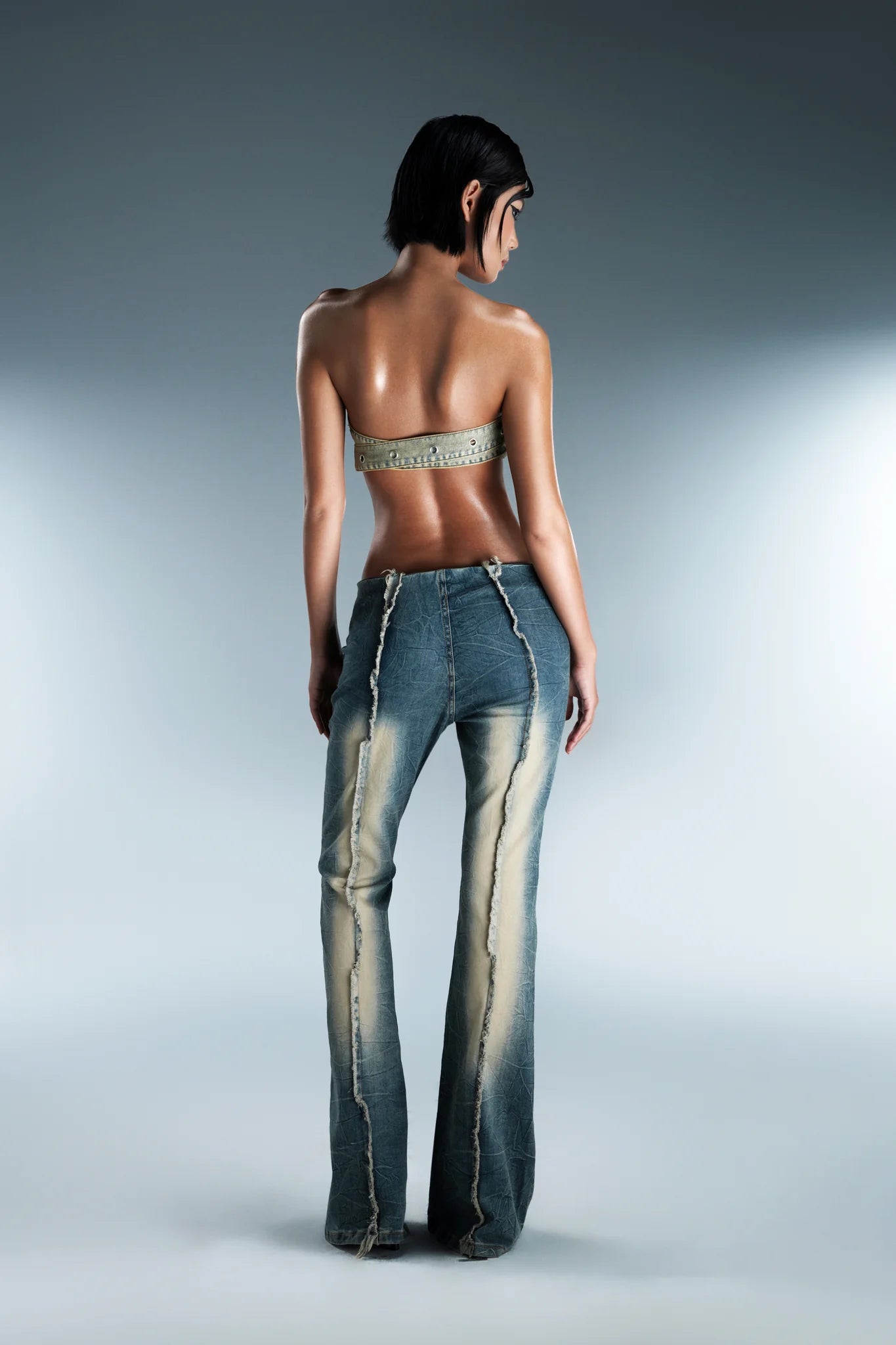FLARED JEANS BLUE