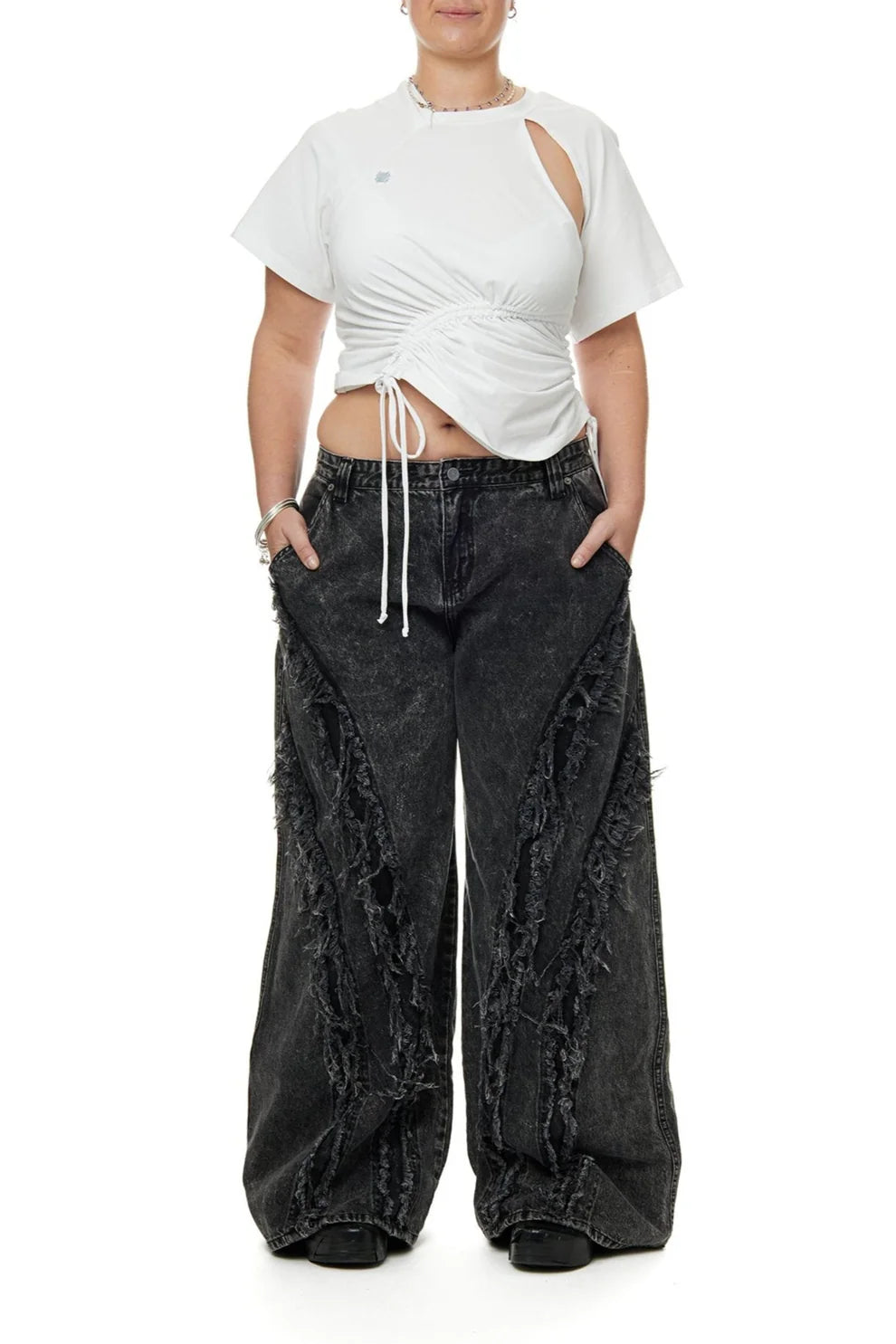BAGGY SPLICED DENIM
