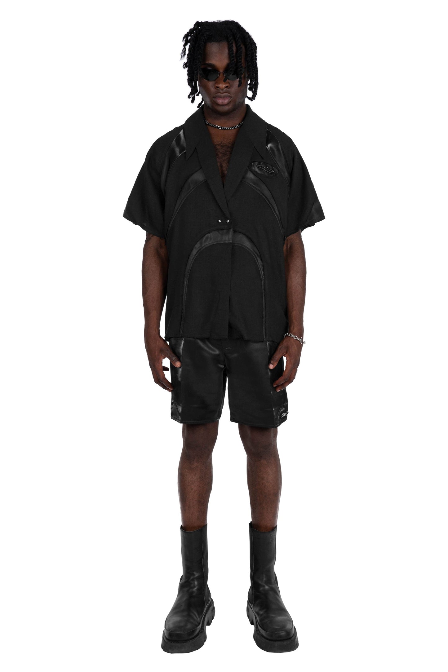 LINEN SHIRT BLACK