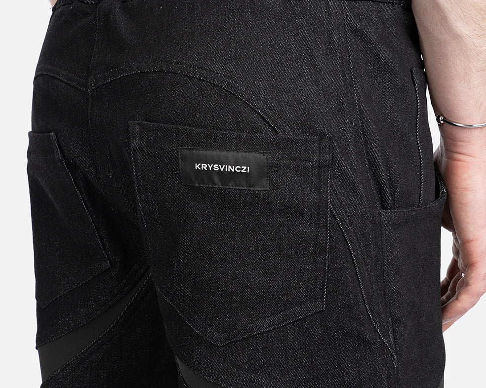 ROGUE DENIM PANTS BLACK
