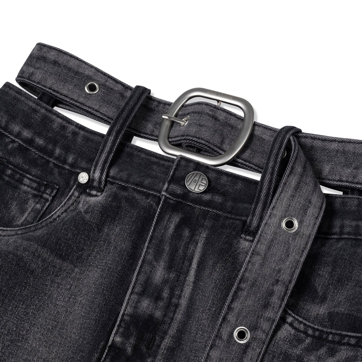 BUCKLE CUT OUT SKIRT