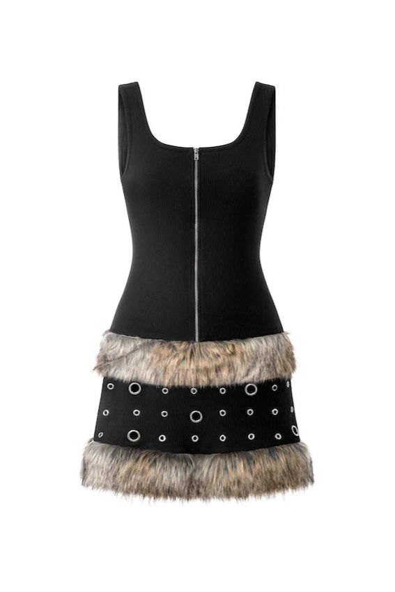 REGINA FAUX MINI DRESS