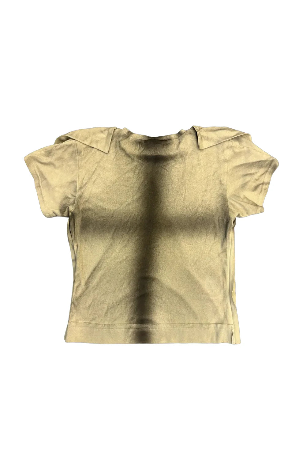 PLACKED T-SHIRT BEIGE