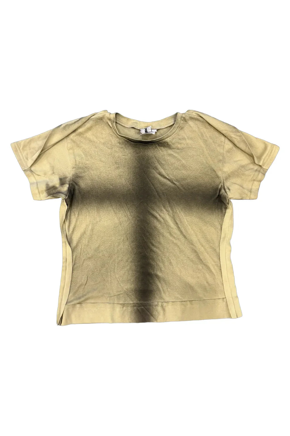 PLACKED T-SHIRT BEIGE