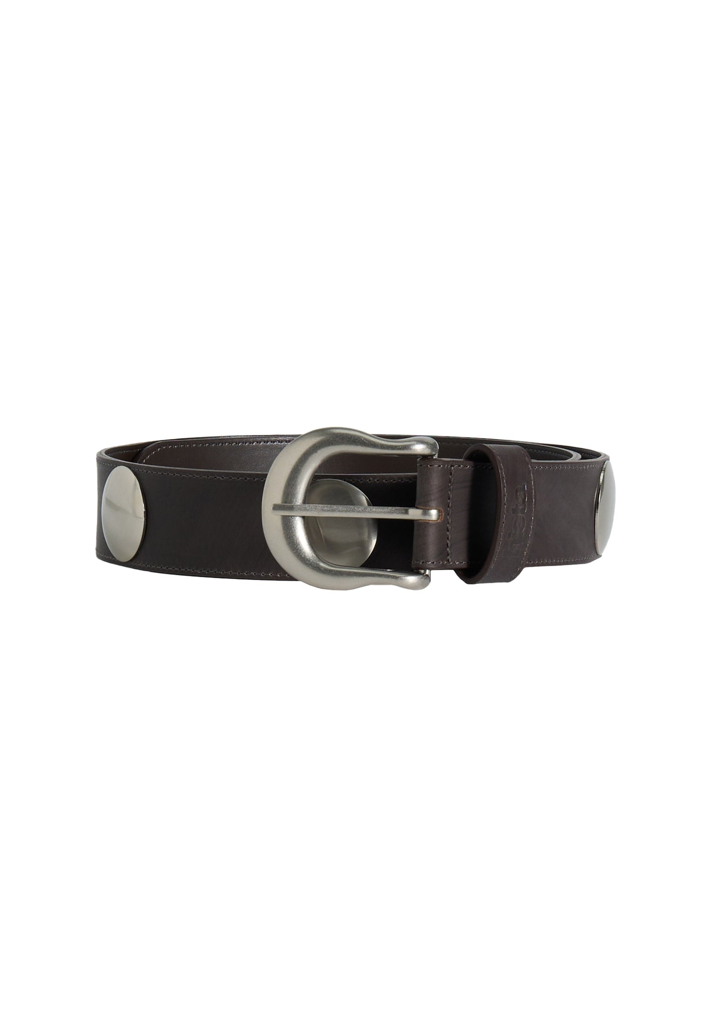 IDA LEATHER BELT SILVER