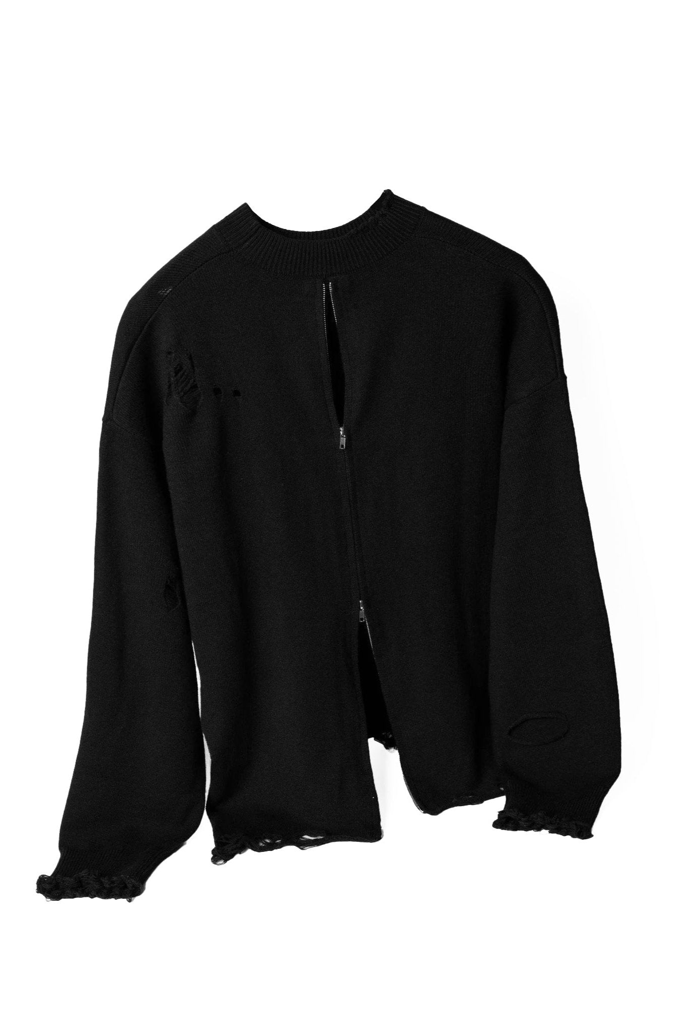 TWO WAY ZIP SWEATER