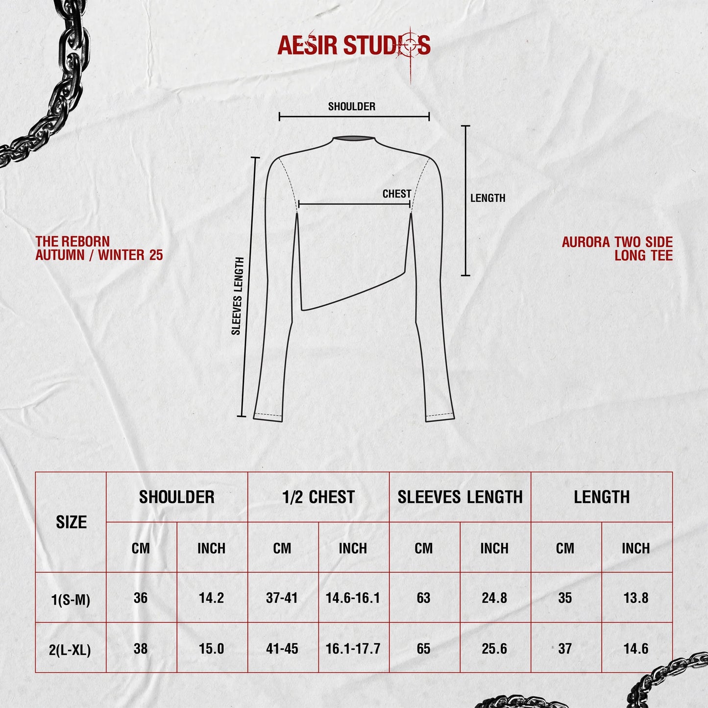WOMEN AURORA TWO SIDE LONG TEE