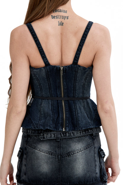 DENIM CORSET