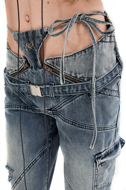 FLARED DENIM JEANS