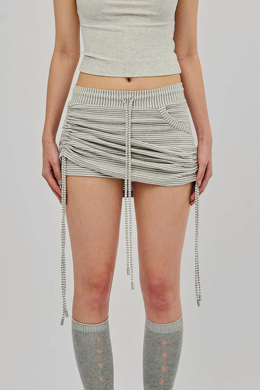 HOCUS STRIPED SKORT GREY