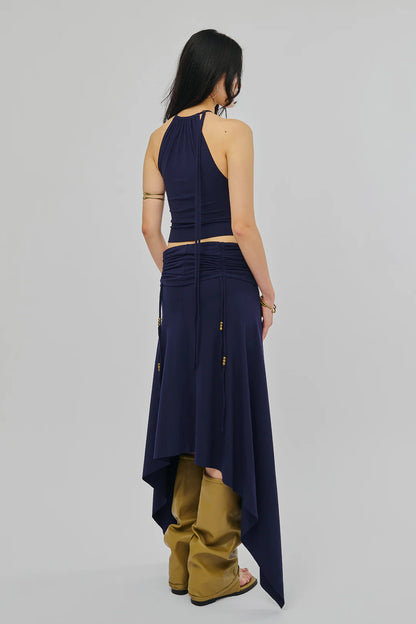 REVERENT SKIRT MAXI NAVY