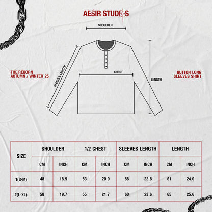 BLACK BUTTON LONGSLEEVE