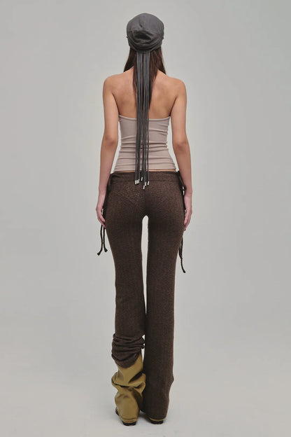 DAZED KNIT PANTS BROWN