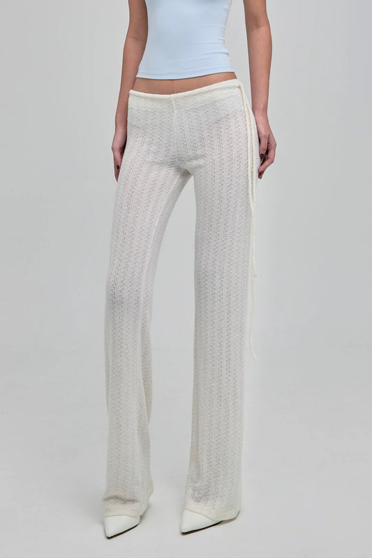 DAZED KNIT PANTS CREAM
