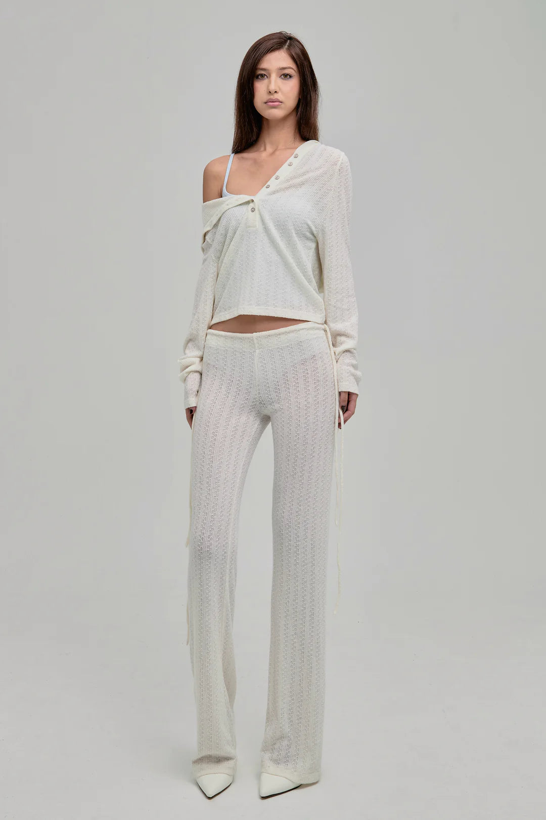 DAZED KNIT PANTS CREAM