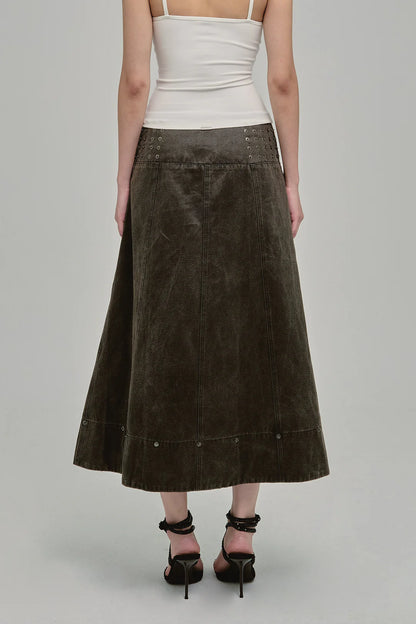 AMMO MAXI SKIRT COAL