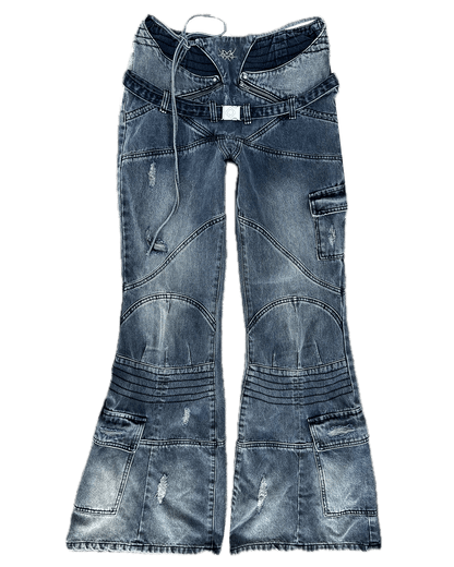 FLARED DENIM JEANS