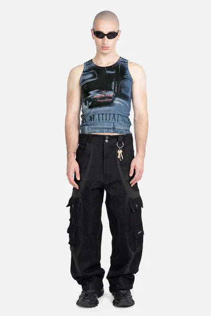 ROGUE DENIM PANTS BLACK