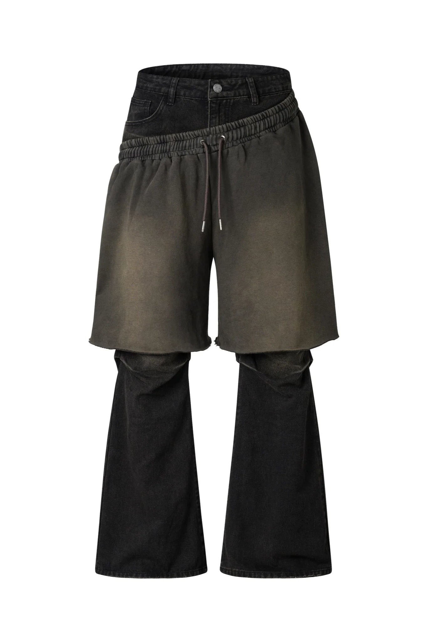 CYCLE LAYERED FLARE DENIM PANTS