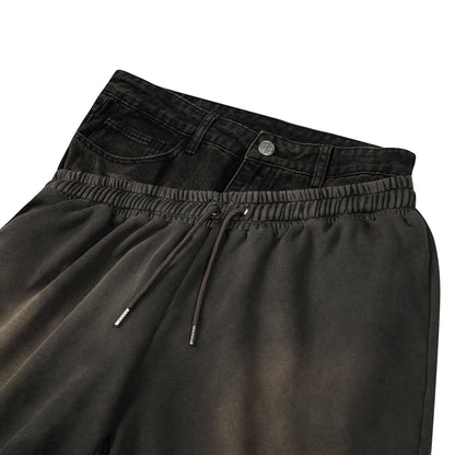 CYCLE LAYERED FLARE DENIM PANTS