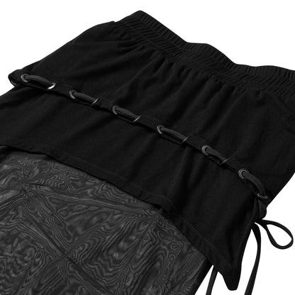 PHARSA SHEER MESH LONG SKIRT