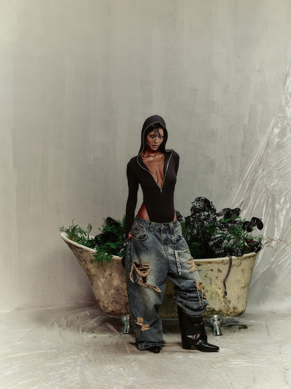 PHASE CAMO DENIM PANTS