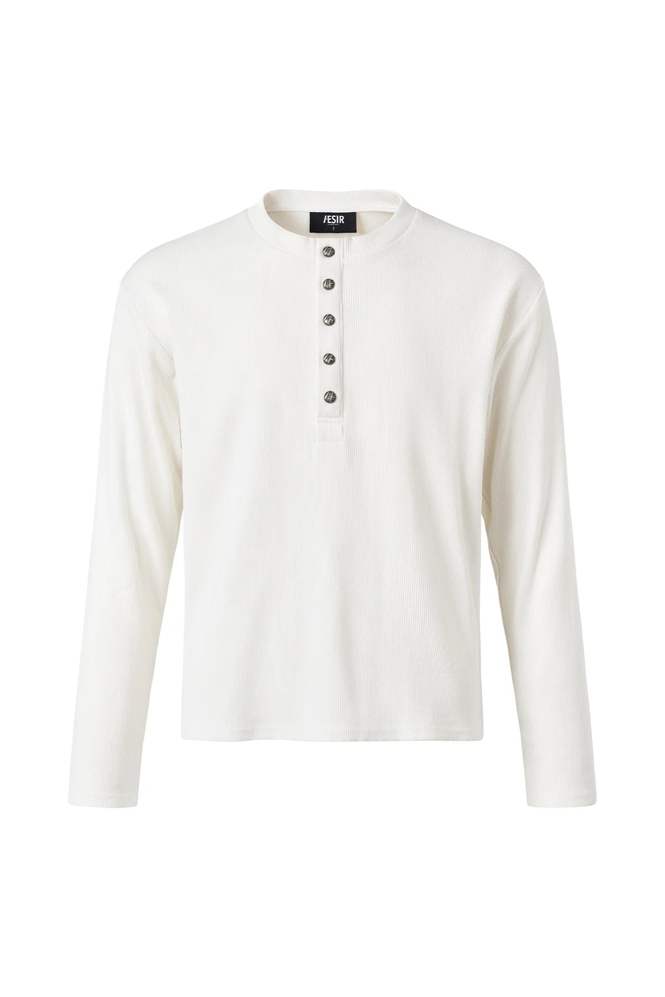 WHITE BUTTON LONGSLEEVE