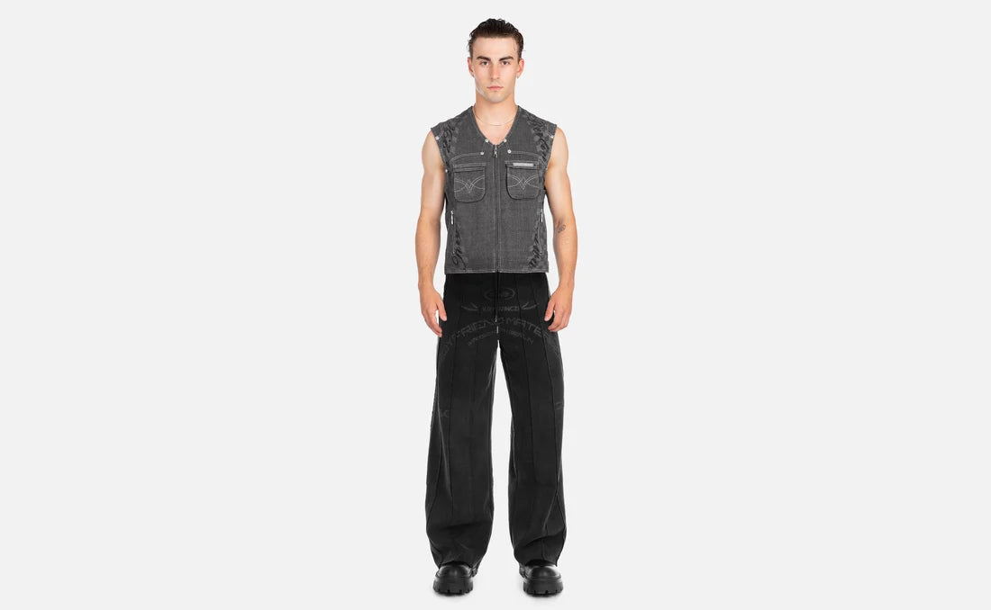 SCRIPT DENIM  VEST