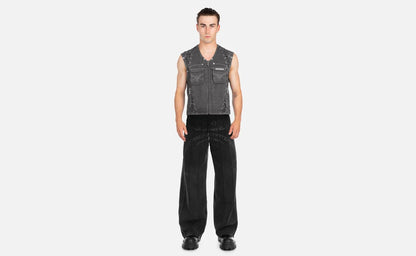 SCRIPT DENIM  VEST