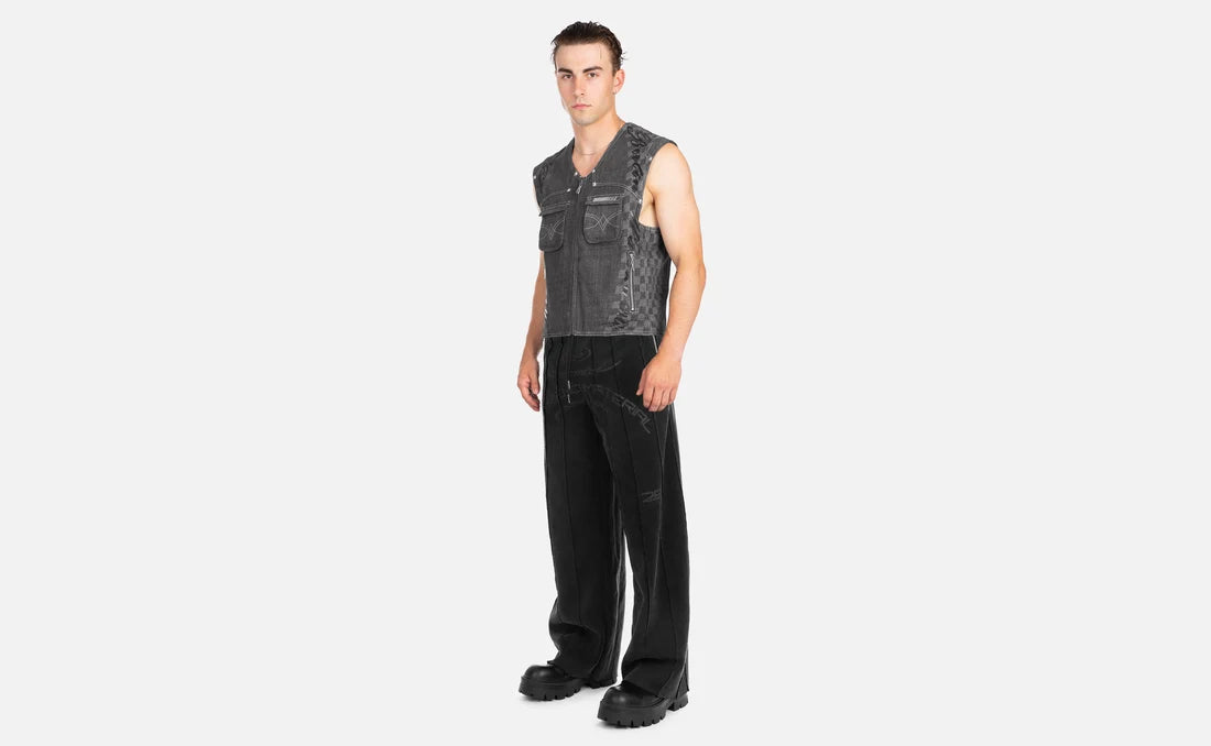 SCRIPT DENIM  VEST