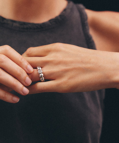 CLOUD SILVER RING