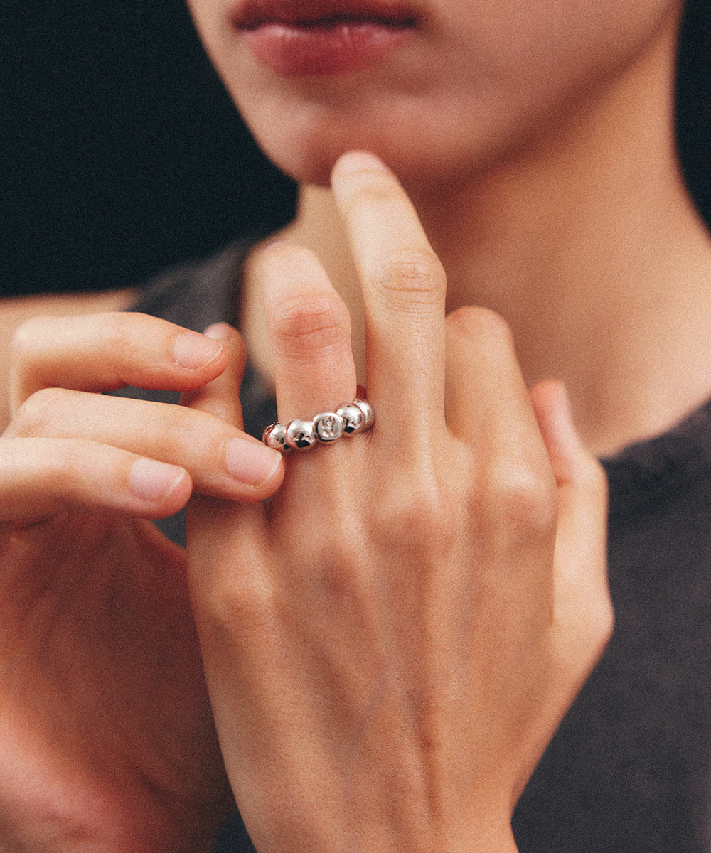 CLOUD SILVER RING