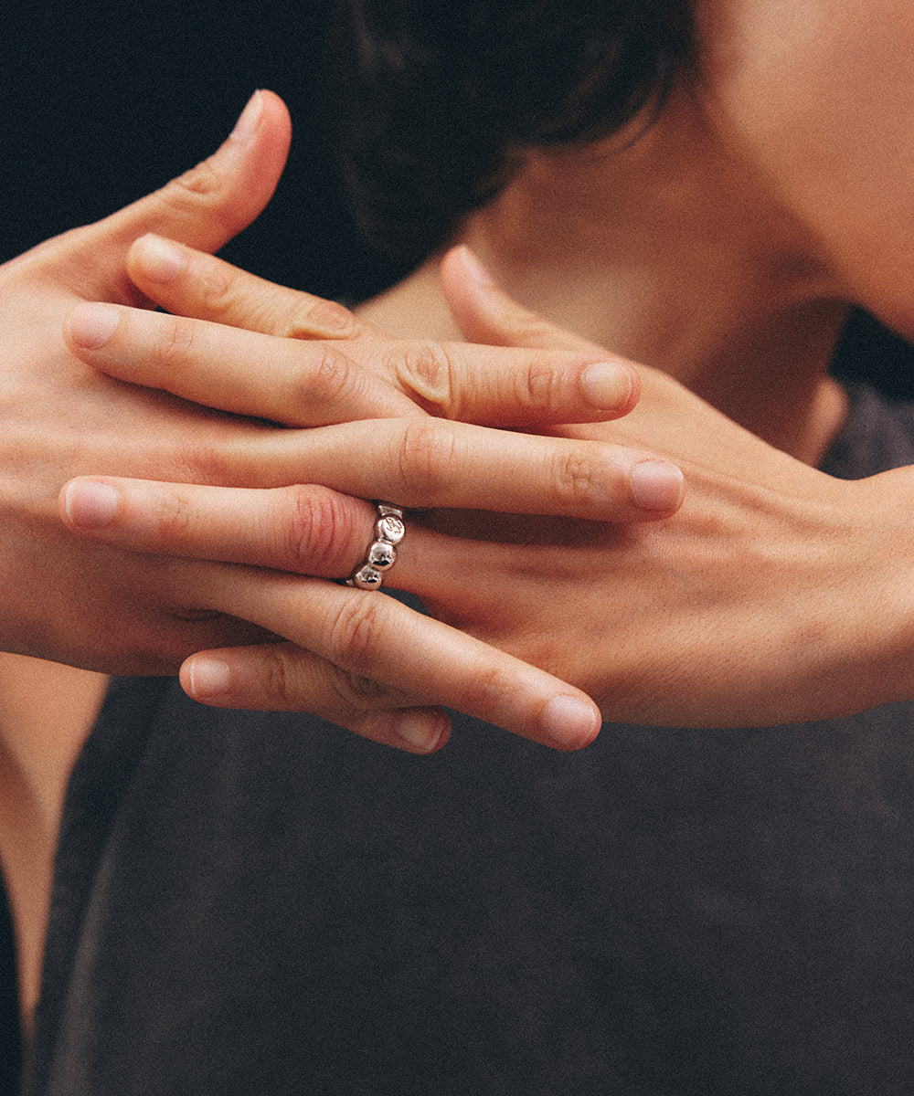 CLOUD SILVER RING