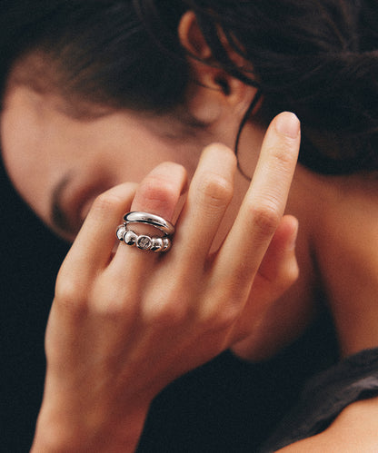 CLOUD SILVER RING