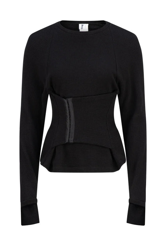 WRAPED TOP BLACK