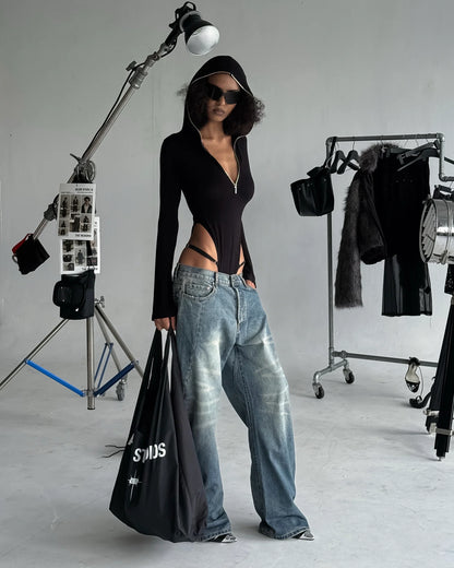 PHARSA BODYSUIT HOODIE