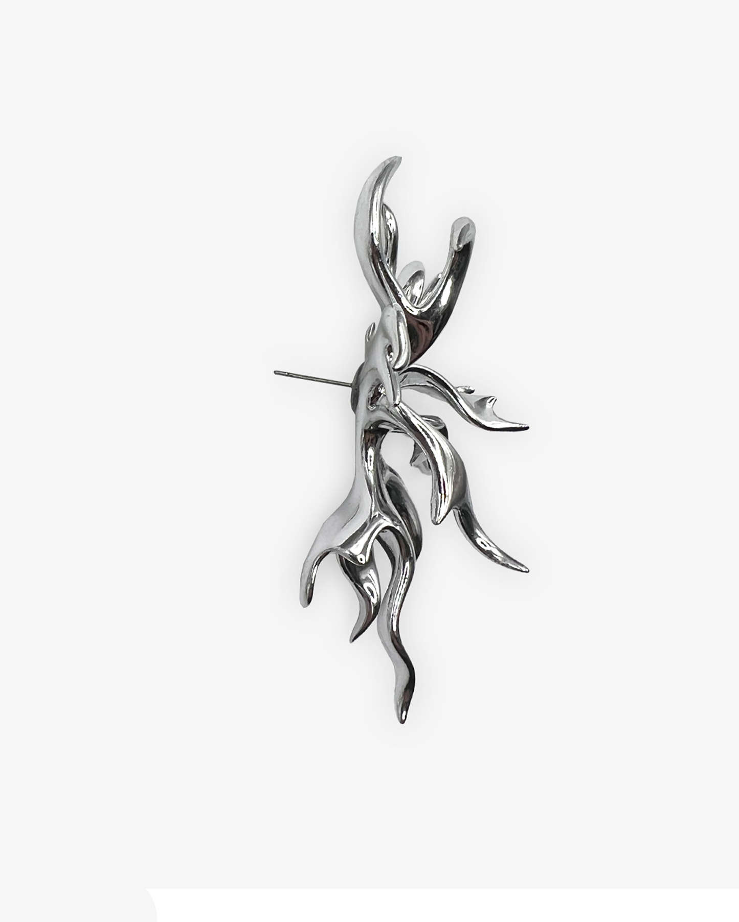 METALLIC CORAL EARRINGS