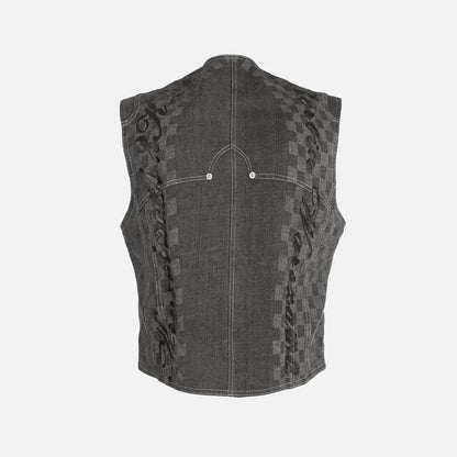 SCRIPT DENIM  VEST