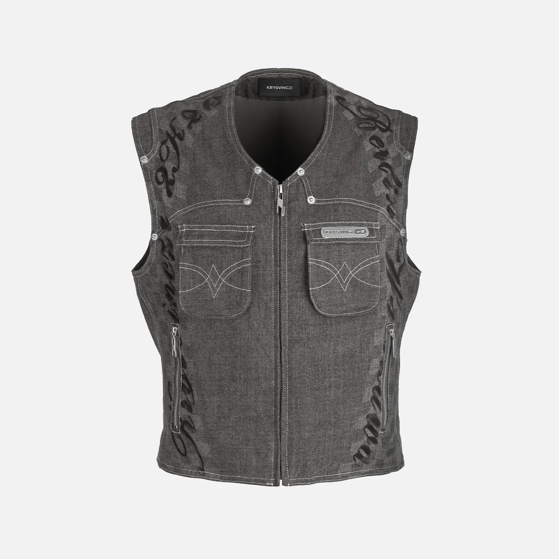 SCRIPT DENIM  VEST