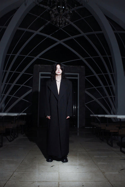FANG TRENCH COAT BLACK