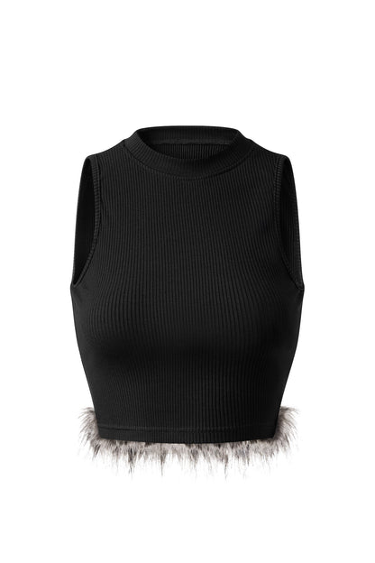 FREYA FAUX FUR TANKTOP