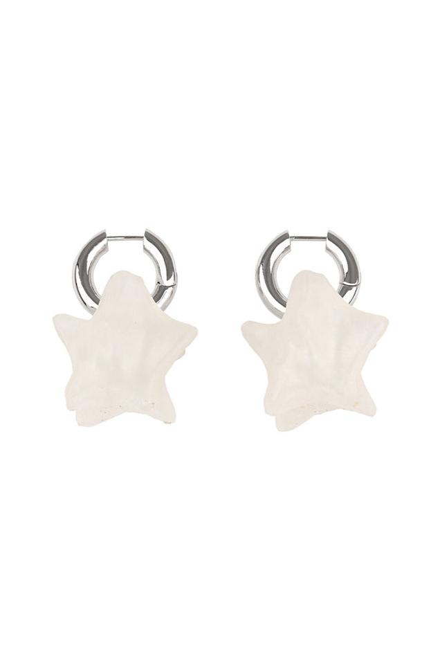 WHITE STRUGGLE EARRINGS