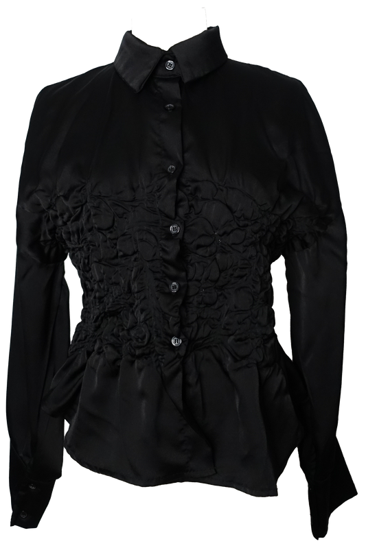 MELT BLOUSE BLACK