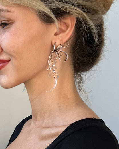 TRANSPARENT ORGANIC EARRING