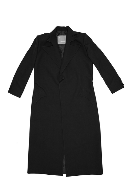 FANG TRENCH COAT BLACK