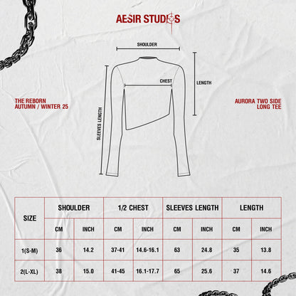 WOMEN AURORA TWO SIDE LONG TEE